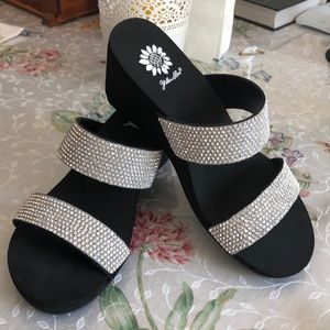 Yellow Box Bling Sandals